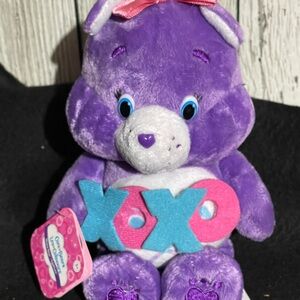 Care Bears Purple Plush with XOXO Sign